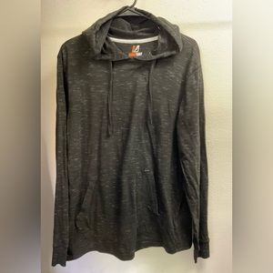Smokey gray lightweight pullover hoodie